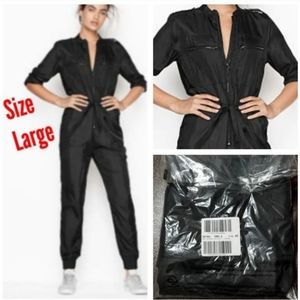 RARE HTF VS Pink Flight Suit Jumpsuit One Piece